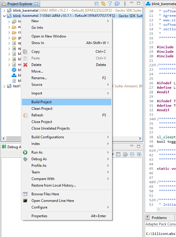 Tutorial EFM32 ARM CortexM0+ cz1, bootloader, pierwsze kroki