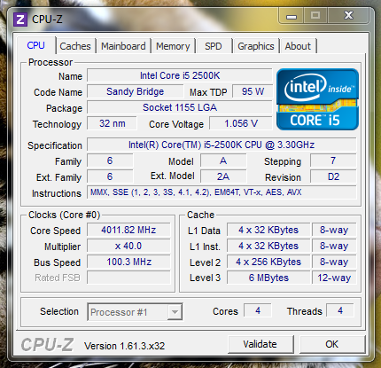 I5 2500K @4GHz - Jakie napięcie ustawić ręcznie dla stabilności?