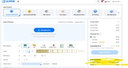 PCB quote page with FedEx Express shipping selected at €19.82