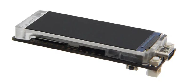 Płytka T-Display-S3 z ESP32-S3 i 1,9" kolorowym LCD i obsługą baterii LiPo