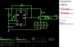 Schemat regulowanej przetwornicy step down na NE555, zasilanie 12-13V