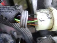 Opel Astra F 1.7 Isuzu - Opis przewodów alternatora: zielony, czerwony, czarny, żółto-czerwony