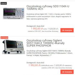 Zakup oscyloskopu: Siglent SDS1104X-U czy RIGOL DS1054Z - opinie, parametry, gwarancja