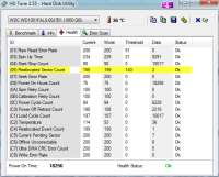 WD1001FALS 1TB - niestabilne / nie naprawione sektory
