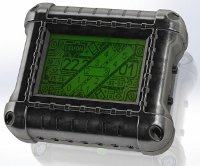 Cyfrowy zegar w stylu steampunk