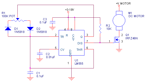 Jak poprawić działanie regulatora PWM na NE555 z IRL2203n?