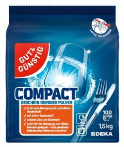 Opakowanie proszku do zmywarki Edeka Compact 1,5 kg.