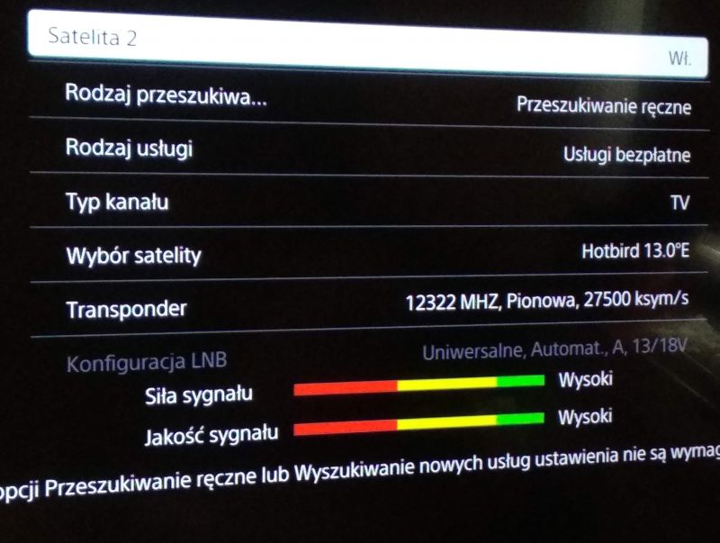 Sony Bravia KDL-55W805C - Programy kodowane zanikają, paski sygnału szaleją Sony Bravia KDL-55W805C - Programy kodowane zanikają, paski sygnału szaleją