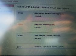 Laguna 2 1.8 16v: Niedziałający prędkościomierz, błędy DF 064 i DF 233, zapalona lampka ręcznego