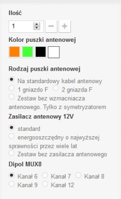 Jak połączyć 2 anteny UHF do odbioru MUX1, MUX2, MUX3?