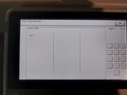 Panel kopiarki pokazuje błąd E4-2 na ekranie diagnostyki urządzenia Konica Minolta bizhub 227.