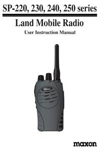 Midland SP220 250 VHF UHF Porto Manual