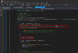 A screenshot of Visual Studio shows a C# code segment for managing BK7231T microcontroller flash memory.