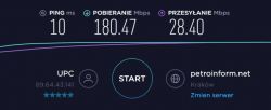 Przepustowość łącza jest dużo wolniejsza niż powinna/wolniejsza niż na innym PC