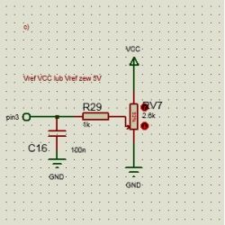Wybór napięcia odniesienia i filtracji dla ADC z potencjometrem jako czujnik położenia