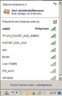 "connected to wifi network", "no internet access" only