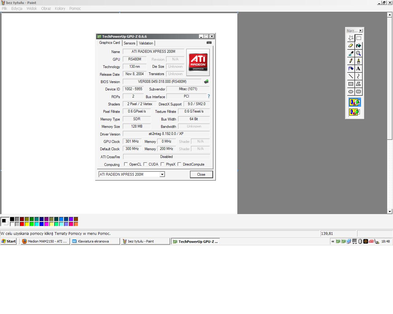 Ati Radeon Xpress 200m Windows 7 64 Bit Driver Medion MAM2150 - ATI RADEON XPRESS 200M ZA SŁABA DO GIER?.