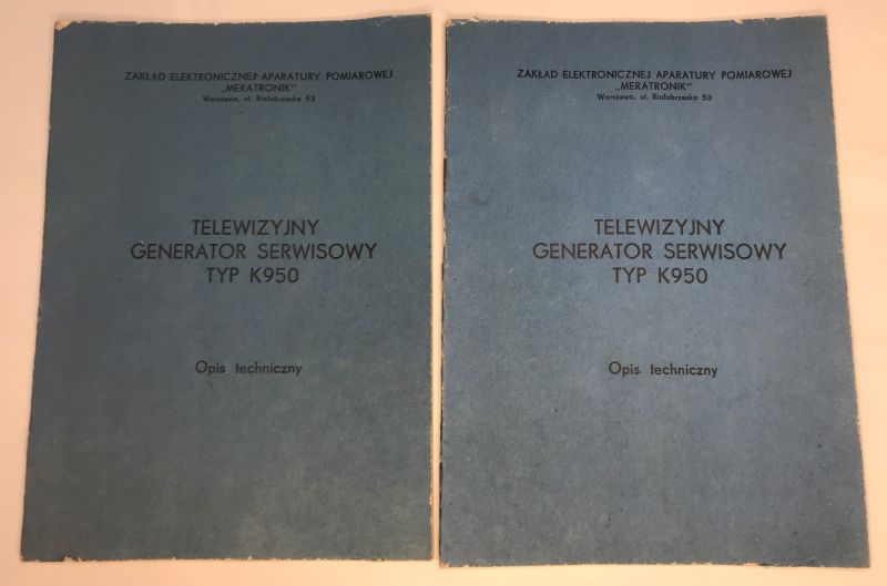 Retro unboxing – K950-type television test signal generator – 1985, interior, schematic diagram