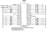sterowanie diod 20 led- kod atmega16 przenieś na atmega8