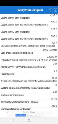 Opel Corsa D 1,4benz 2010 - Błędy P0102 i P0106, kontrolka auta z kluczykiem, spadek mocy
