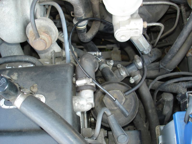 Lanos 1.6 16V: EGR Hose Disconnected, Check Light On - Connection Location Advice Needed