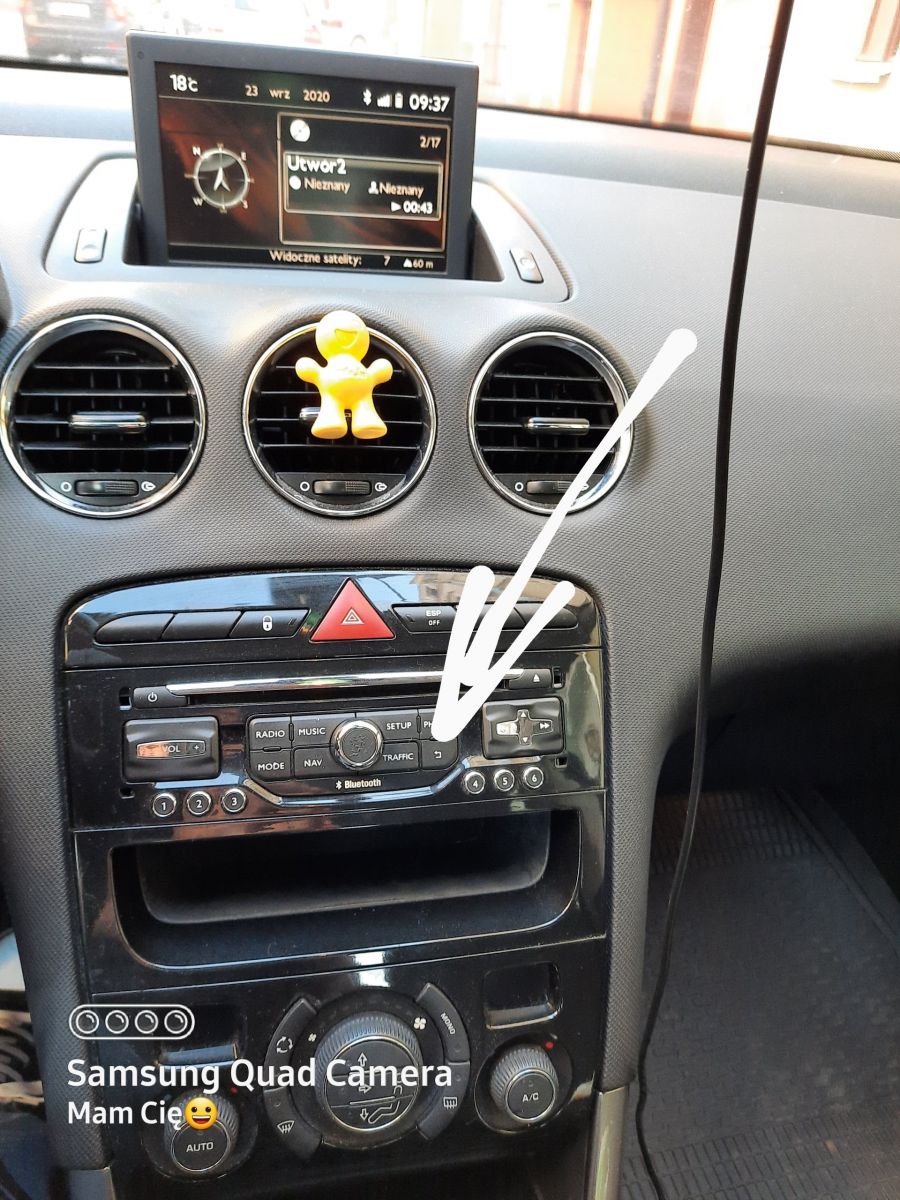 Klawiatura radia Peugeot 308 elektroda.pl