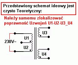 Jak rozpoznać uzwojenia w transformatorze UNITRA ZATRA TS10/4?
