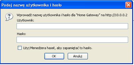 Jak uzyskać dostęp do konfiguracji routera ADSL Mistral?
