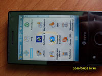 HTC Diamond dziwna plama na wyświetlaczu