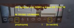 Amica EB833BA + IN Oven (10203.3TzDpsScLbJVQSm): Disabling DEMO Mode Instructions
