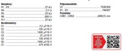 Pojemność kondensatora do eliminacji składowej stałej Pojemność kondensatora do eliminacji składowej stałej