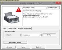 RICOH SP 112 - toner zamiennik wykrywany jako nie zainstalowany