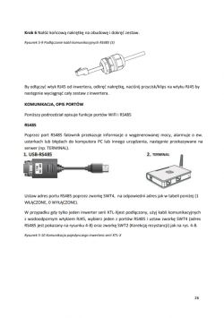 Falownik SOFAR 3.3KTL-X czy istnieje możliwość połączenia z siecią przez RJ45