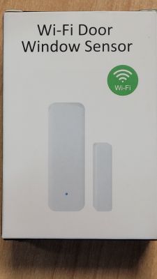 Foto einer Wi-Fi-Türsensor-Verpackung, ähnlich wie Ty01, mit einem CB3S-Chip.