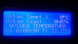 Termostat z timerem Arduino, LCD i enkoder Termostat z timerem Arduino, LCD i enkoder