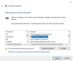 Gdzie znaleźć sterownik do drukarki Hewlett Packard HP Deskjet 1560 dla Windows 10 64-bit?