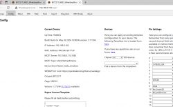 Screenshot of an IoT device configuration page.