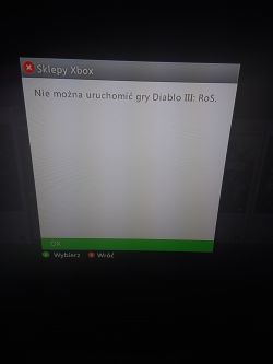 Xbox 360 komunikat "nie można uruchomić gry"