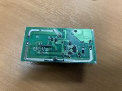 Close-up of the Sonoff WHD06 smart switch PCB.
