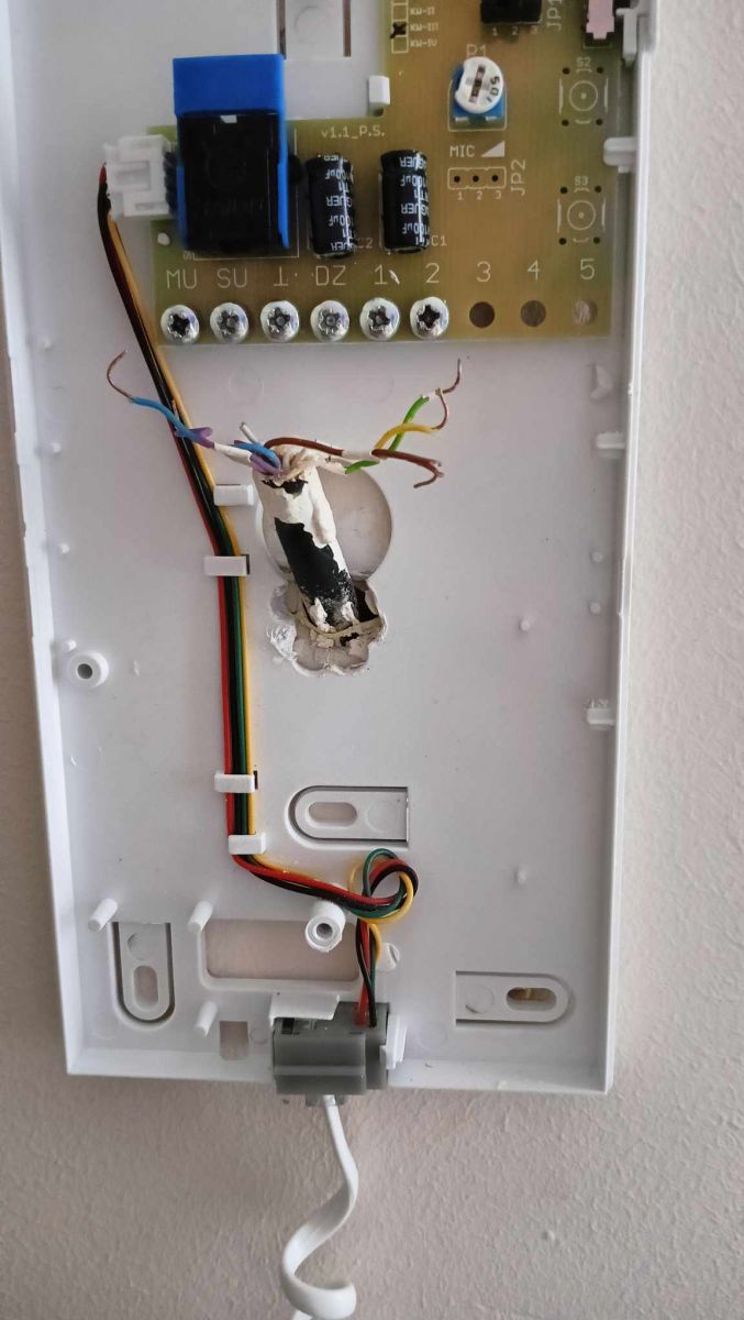 Podłączenie domofonu Elefon Unifon analogowy A-U1 + Panel rozmówny KEN-1