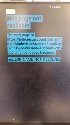 Zrzut ekranu z komunikatem o błędzie podczas ładowania strony internetowej.