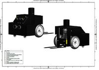 Model autonomicznego wózka magazynowego (AGV) Model autonomicznego wózka magazynowego (AGV)