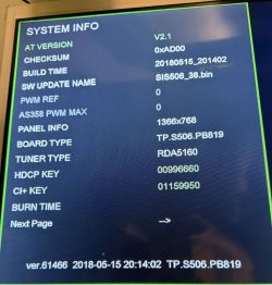 StarLight 32DM3500W TP.S506.PB819 firmware for CSOT ST315A05-E flip/mirror
