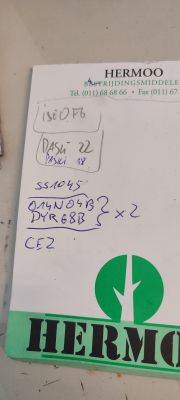 Kartka z logo HERMO z odręcznymi notatkami.