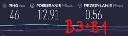 Huawei B818 + CyberTech antena zewnętrzna: Słaby sygnał na pasmach B3 i B1 - Orange