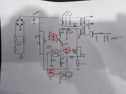 Electrical schematic with component labels, including ZD3 on a Marshall Stanmore amplifier.