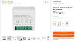 [BK7231N/CBU] Moduł przekaźnika do puszki - AP-SMT-Breaker02-1CH