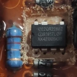 Samsung WF70F5ECW2W - identyfikacja spalonego układu scalonego