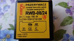 Przerywacz kierunkowskazów RWB-08/24 wartość uszkodzonych rezystorów