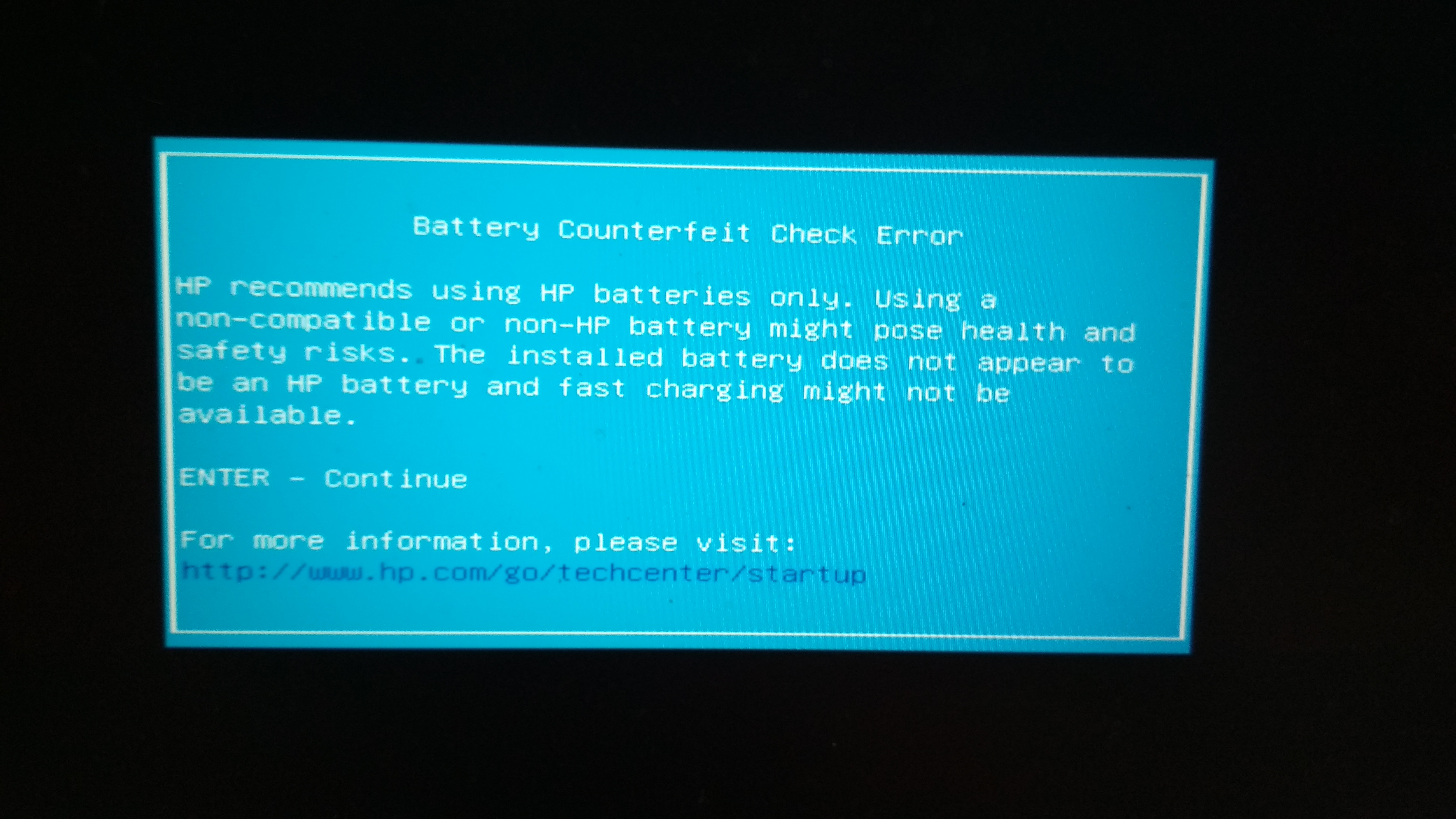 [Rozwiązano] HP Pavilion 15-eh0019nw - Battery Counterfeit Check Error